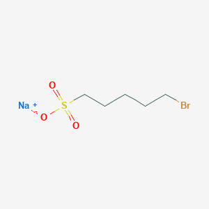 molecular formula C5H10BrNaO3S B8737939 5-Bromo-1-pentanesulfonic Acid Sodium Salt 