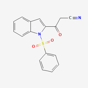 3-(1-benzenesulfonyl-1H-indol-2-yl)-3-oxo-propionitrile