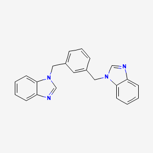 1-({3-[(1H-1,3-benzodiazol-1-yl)methyl]phenyl}methyl)-1H-1,3-benzodiazole