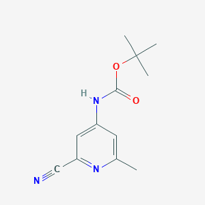 Tert-butyl (2-cyano-6-methylpyridin-4-yl)carbamate