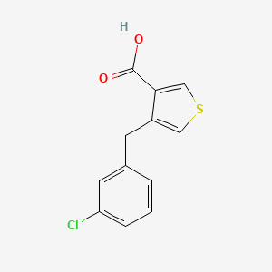 4-(3-Chlorobenzyl)thiophene-3-carboxylic acid
