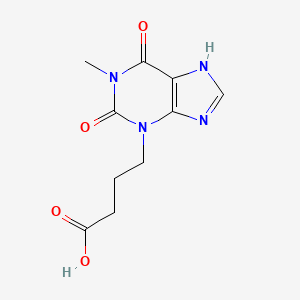4-(1-Methyl-2,6-dioxo-1,2,6,7-tetrahydro-3H-purin-3-yl)butanoic acid