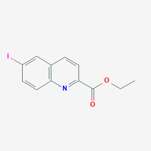 molecular formula C12H10INO2 B8738023 Ethyl 6-iodoquinoline-2-carboxylate CAS No. 1005029-74-2