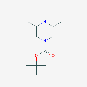 molecular formula C12H24N2O2 B8738028 tert-butyl 3,4,5-trimethylpiperazine-1-carboxylate 