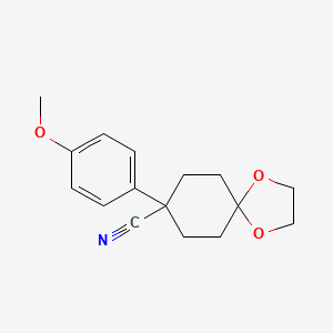 B8738060 1,4-Dioxaspiro[4.5]decane-8-carbonitrile, 8-(4-methoxyphenyl)- CAS No. 5263-42-3