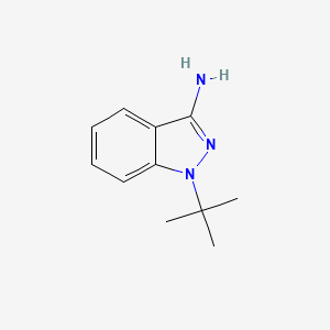 molecular formula C11H15N3 B8738118 1-tert-butylindazol-3-amine 