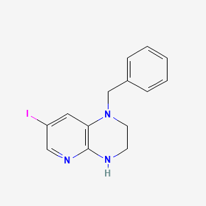 1-Benzyl-7-iodo-1,2,3,4-tetrahydropyrido[2,3-b]pyrazine