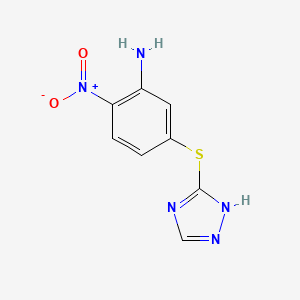 2-Nitro-5-[(1H-1,2,4-triazol-5-yl)sulfanyl]aniline