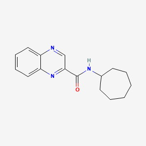 N-cycloheptylquinoxaline-2-carboxamide