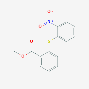 molecular formula C14H11NO4S B8738360 Methyl 2-(2-nitrophenylthio)benzoate 