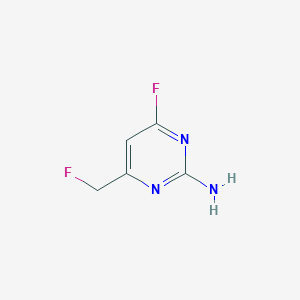 4-Fluoro-6-(fluoromethyl)pyrimidin-2-amine