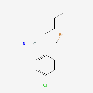 1-Bromo-2-cyano-2-(4-chlorophenyl)hexane