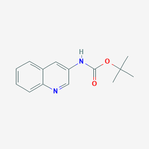 molecular formula C14H16N2O2 B8738396 quinolin-3-ylcarbamic acid tert-butyl ester 