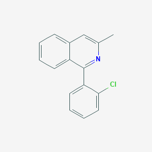 molecular formula C16H12ClN B8738403 1-(2-Chlorophenyl)-3-methylisoquinoline CAS No. 92853-34-4