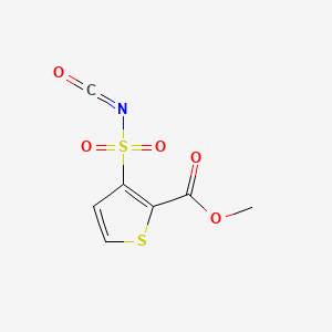 2-Thiophenecarboxylic acid, 3-(isocyanatosulfonyl)-, methyl ester