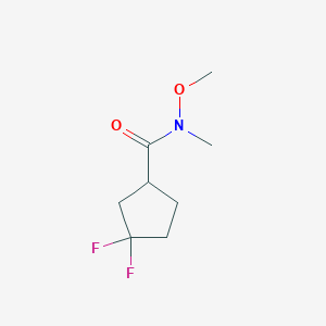 Cyclopentanecarboxamide, 3,3-difluoro-N-methoxy-N-methyl-