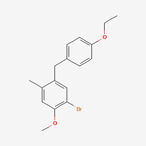 1-Bromo-5-(4-ethoxybenzyl)-2-methoxy-4-methylbenzene