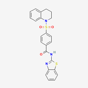 N-(benzo[d]thiazol-2-yl)-4-(3,4-dihydroquinolin-1(2H)-ylsulfonyl)benzamide
