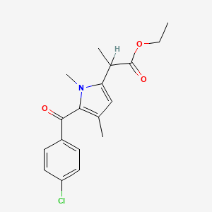Ethyl 5-(4-chlorobenzoyl)-alpha,1,4-trimethyl-1H-pyrrole-2-acetate