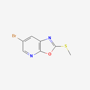 6-Bromo-2-(methylsulfanyl)-[1,3]oxazolo[5,4-b]pyridine