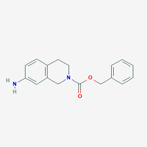 molecular formula C17H18N2O2 B8738497 Benzyl 7-amino-3,4-dihydroisoquinoline-2(1H)-carboxylate CAS No. 787640-41-9
