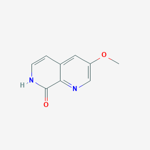 molecular formula C9H8N2O2 B8738516 3-methoxy-1,7-naphthyridin-8(7H)-one 