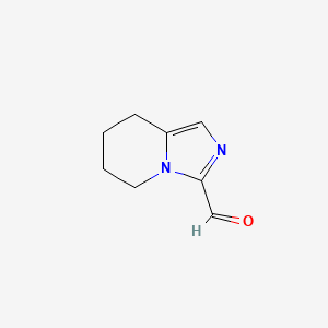 molecular formula C8H10N2O B8738521 5,6,7,8-Tetrahydroimidazo[1,5-a]pyridine-3-carbaldehyde 