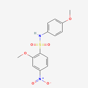 2-Methoxy-N-(4-methoxy-phenyl)-4-nitro-benzenesulfonamide