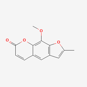 molecular formula C13H10O4 B8738566 9-Methoxy-2-methyl-7h-furo[3,2-g]chromen-7-one CAS No. 5307-52-8