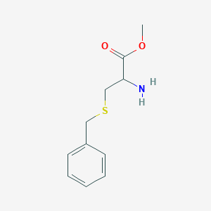 molecular formula C11H15NO2S B8738619 Methyl 2-amino-3-benzylsulfanyl-propanoate 