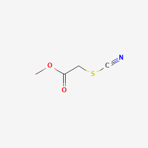 molecular formula C4H5NO2S B8738627 Thiocyanatoacetic acid methyl ester CAS No. 689-77-0