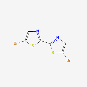 molecular formula C6H2Br2N2S2 B8738678 5,5'-Dibromo-2,2'-bithiazole 