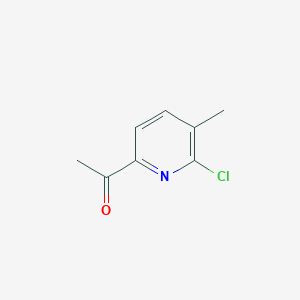molecular formula C8H8ClNO B8738693 1-(6-Chloro-5-methylpyridin-2-YL)ethanone 