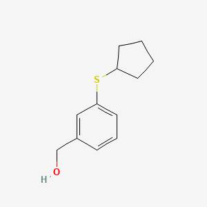[3-(Cyclopentylsulfanyl)phenyl]methanol