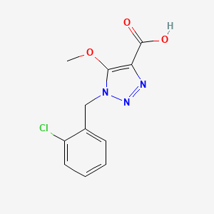 1-(2-Chlorobenzyl)-5-methoxy-1H-1,2,3-triazole-4-carboxylicacid