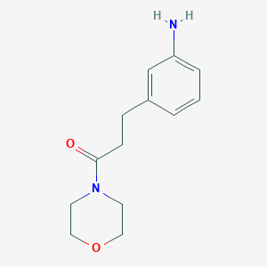 {3-[3-(4-Morpholinyl)-3-oxopropyl]phenyl}amine