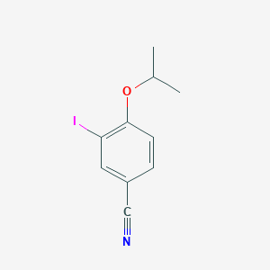molecular formula C10H10INO B8738867 3-Iodo-4-isopropoxybenzonitrile 