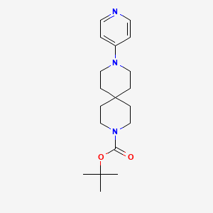 molecular formula C19H29N3O2 B8738920 tert-Butyl 9-(pyridin-4-yl)-3,9-diazaspiro[5.5]undecane-3-carboxylate 