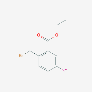 molecular formula C10H10BrFO2 B8738940 Ethyl 2-(bromomethyl)-5-fluorobenzoate 