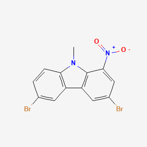 3,6-Dibromo-9-methyl-1-nitro-9h-carbazole
