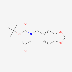 Tert-butyl benzo[d][1,3]dioxol-5-ylmethyl(2-oxoethyl)carbamate
