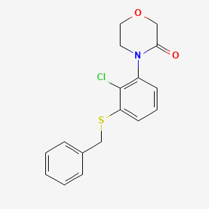 4-(3-(Benzylthio)-2-chlorophenyl)morpholin-3-one