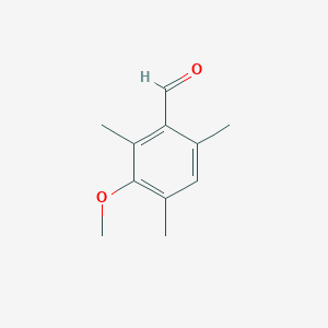 molecular formula C11H14O2 B8738974 3-Methoxy-2,4,6-trimethylbenzaldehyde CAS No. 51926-65-9