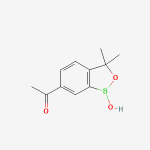 1-(1-Hydroxy-3,3-dimethyl-1,3-dihydrobenzo[c][1,2]oxaborol-6-yl)ethanone