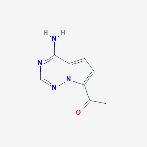 1-{4-Aminopyrrolo[2,1-f][1,2,4]triazin-7-yl}ethan-1-one