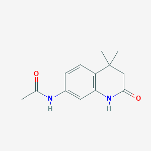 N-(4,4-dimethyl-2-oxo-1,2,3,4-tetrahydroquinolin-7-yl)acetamide
