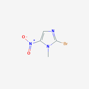 molecular formula C4H4BrN3O2 B8739063 2-bromo-1-methyl-5-nitro-1H-imidazole CAS No. 17024-47-4