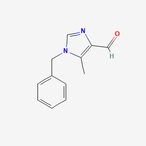 molecular formula C12H12N2O B8739069 1-benzyl-5-methylimidazole-4-carbaldehyde 