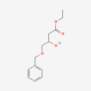 molecular formula C13H18O4 B8739109 Ethyl 3-hydroxy-4-phenylmethoxybutanoate 