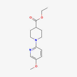 molecular formula C14H20N2O3 B8739124 Ethyl 1-(5-methoxypyridin-2-yl)piperidine-4-carboxylate 